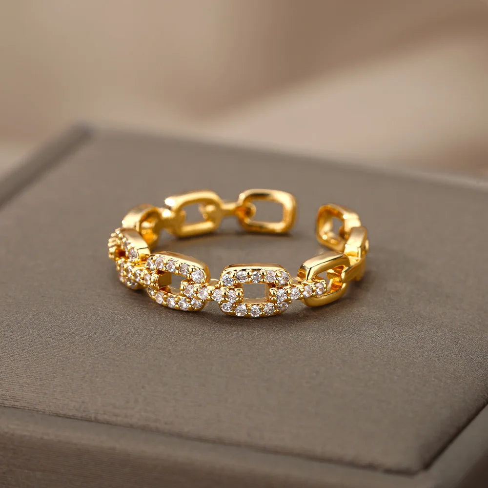 Golden Halo Ring