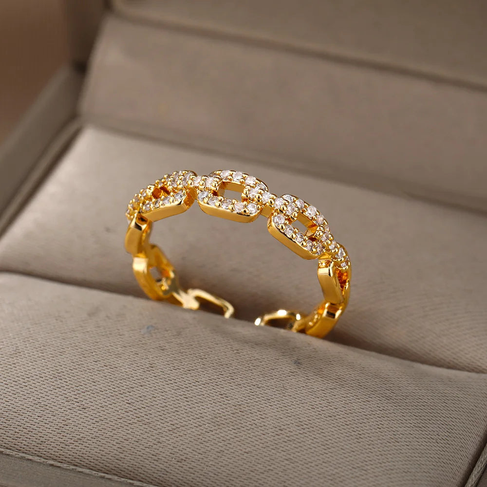 Golden Halo Ring