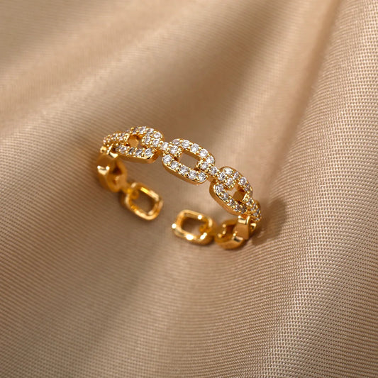 Golden Halo Ring